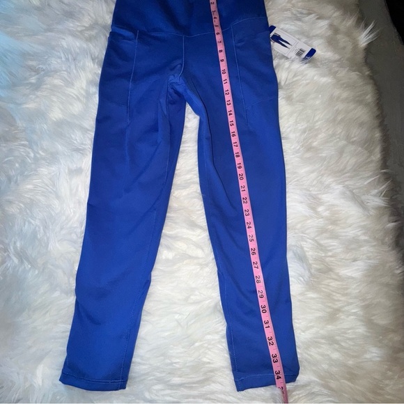 Danskin Women's High Waisted Ankle Leggings Dazzling BlueSize L Activewear - Picture 11 of 15